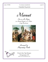 Menuet Handbell sheet music cover